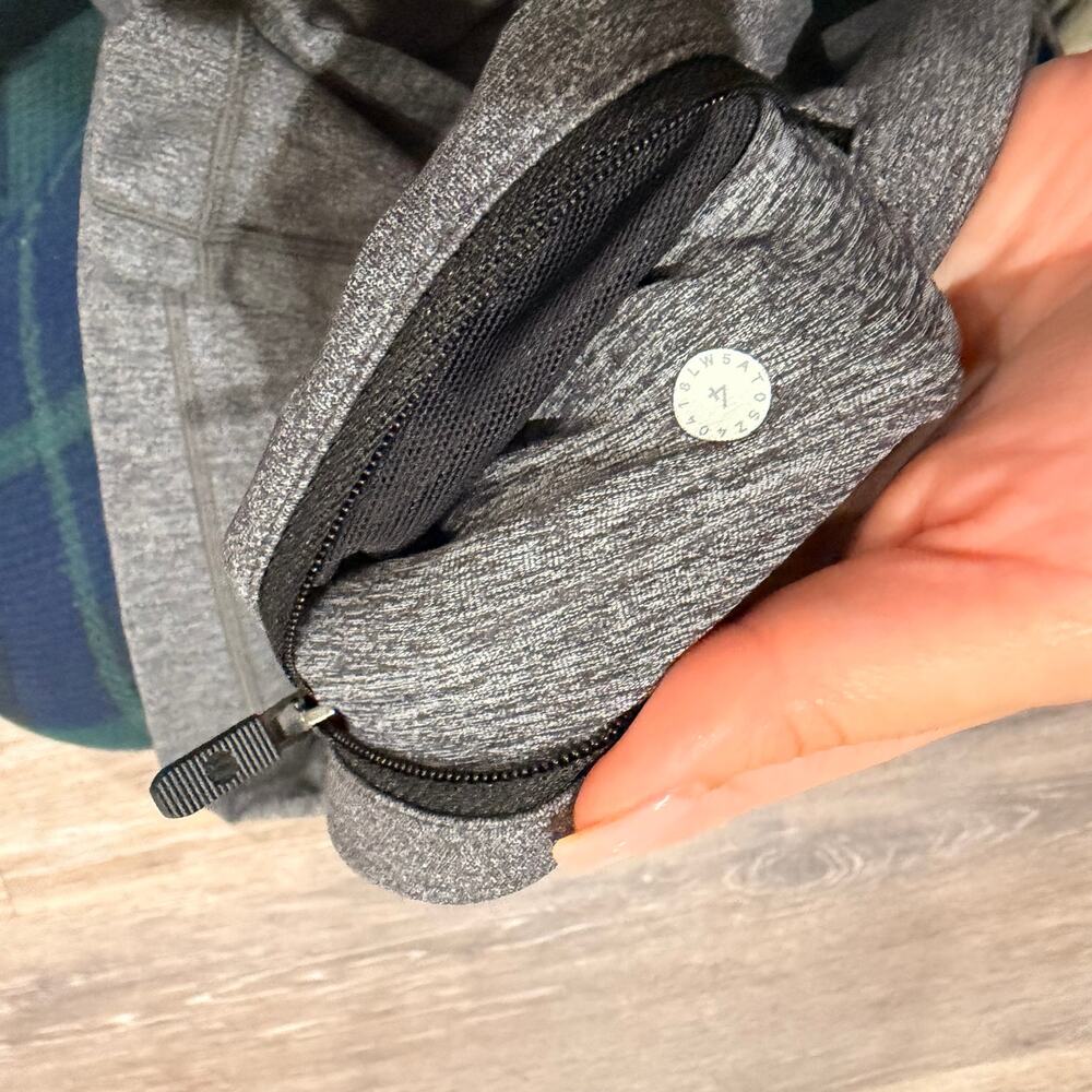 Lululemon Athletica Grey Merl Long Pocket Leggings size 4 - Picture 3 of 5